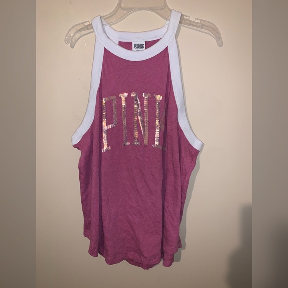 PINK Victoria's Secret Tops - Pink Tank Top w/ Sequins